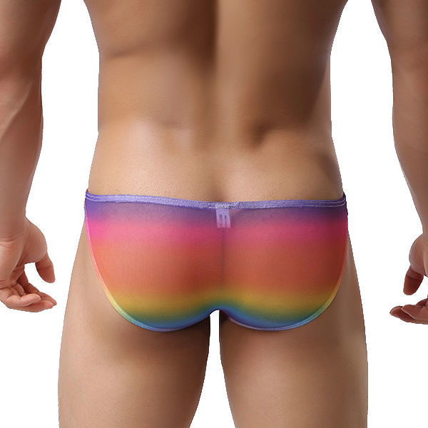 Rainbow Swim Brief XLarge, White