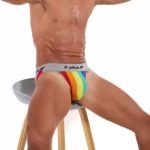 F Plus R Rainbow Jock sitting