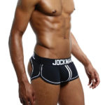 Jockmail Open Back Athletic Trunk Black