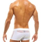 Wind Surf Beach Shorts Back White